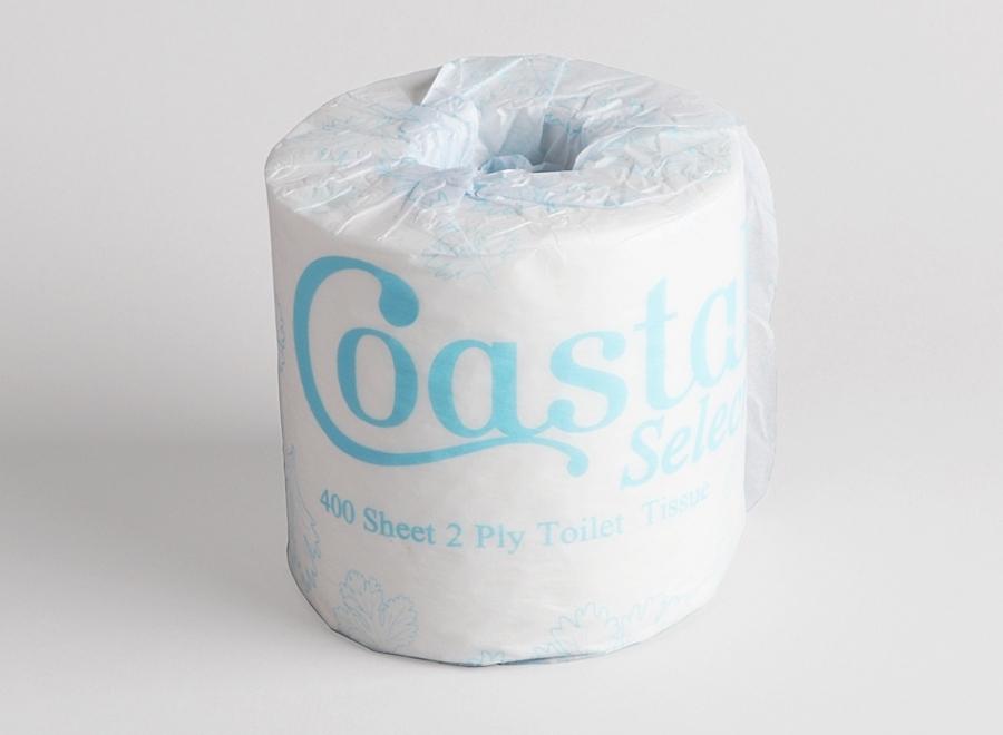 TOILET PAPER 2PLY 400 SHEET ROLL